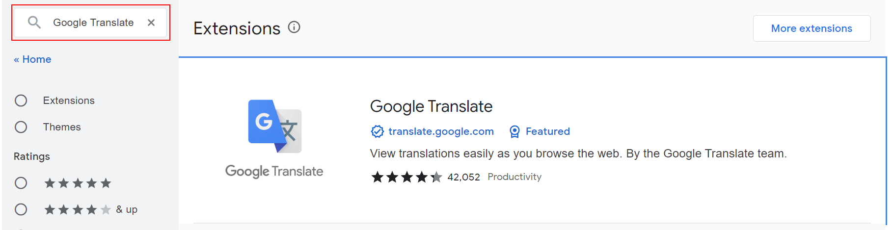 Search for Google Translate Search for Google Translate
